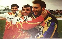 Gigi Prete insieme a Massimo Lotti e Davide Cei  Catel  di  Sangro  - serie B