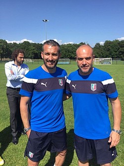 Gigi Prete con Zambrotta  - ITALIA SOCCER CAMP - POREC