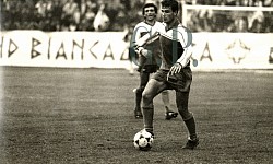Gigi Prete in azione insieme ad  Enrico Fadigati  Pro Cisterna