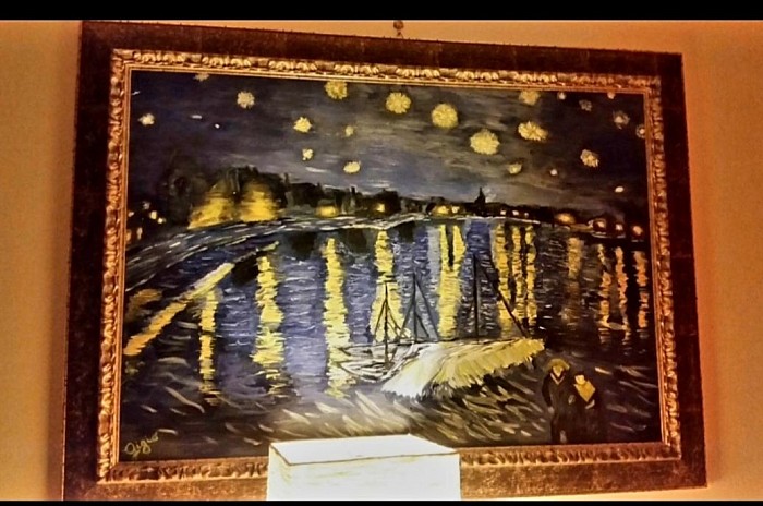 Notte stellata sul Rodano ( Vincent Van Gogh)